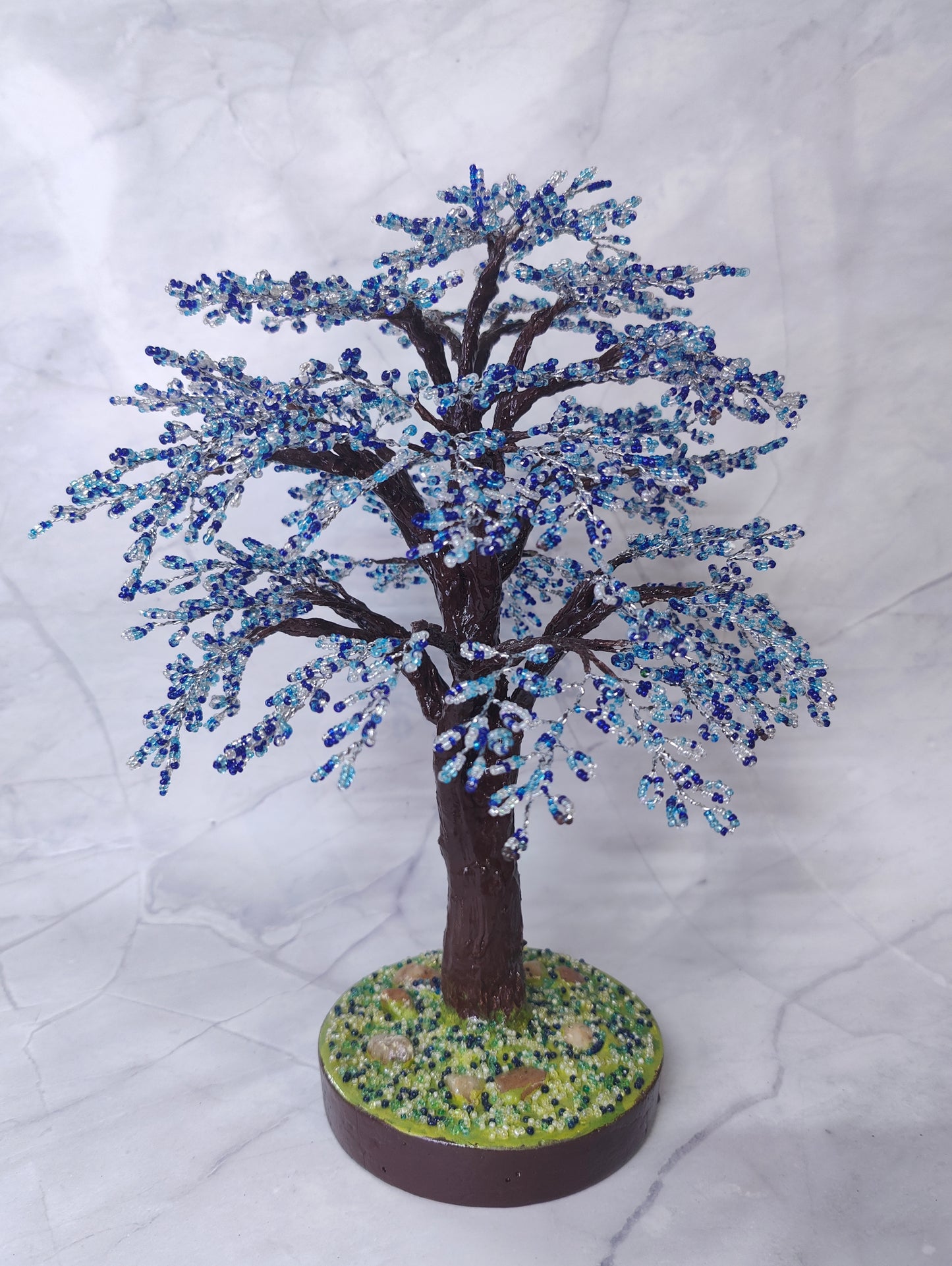 Azure Glow Handmade Tree