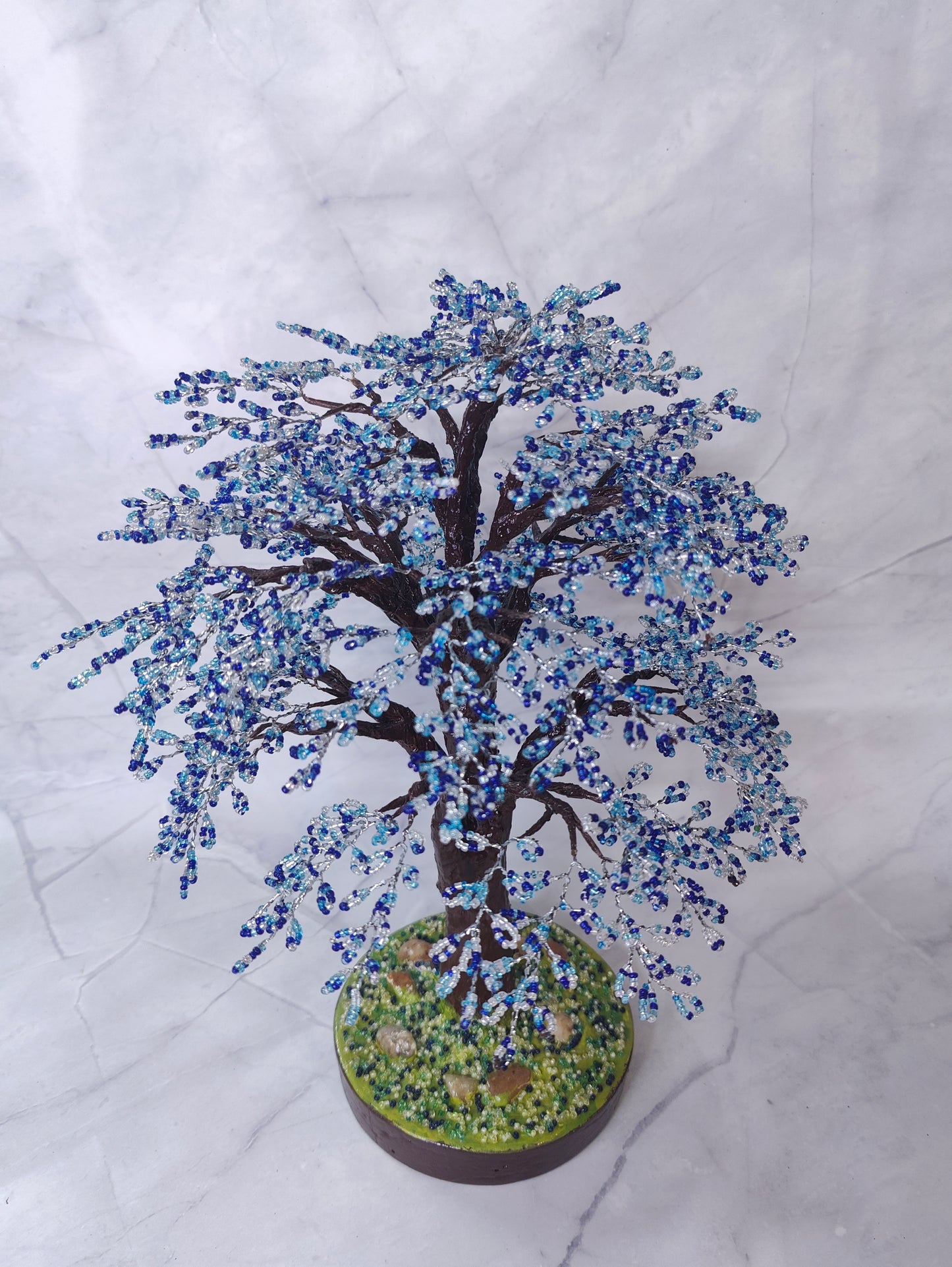 Azure Glow Handmade Tree