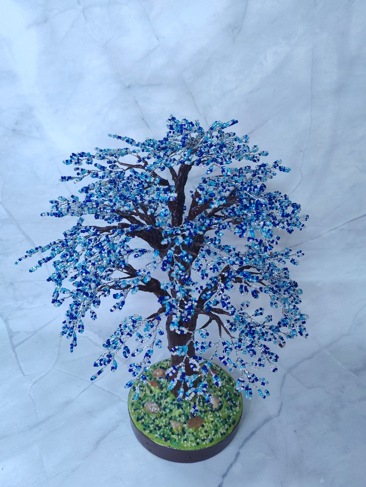 Azure Glow Handmade Tree