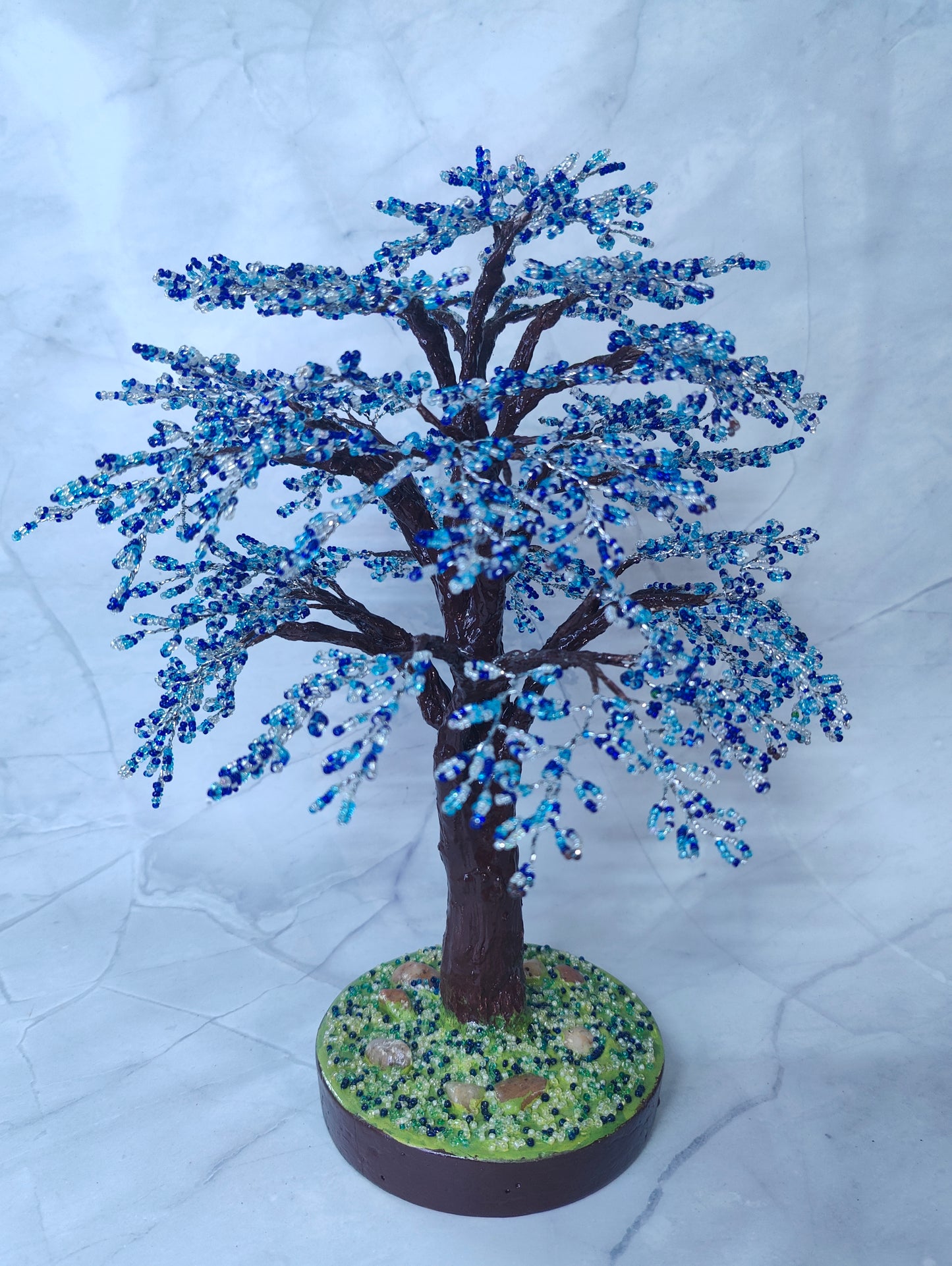 Azure Glow Handmade Tree