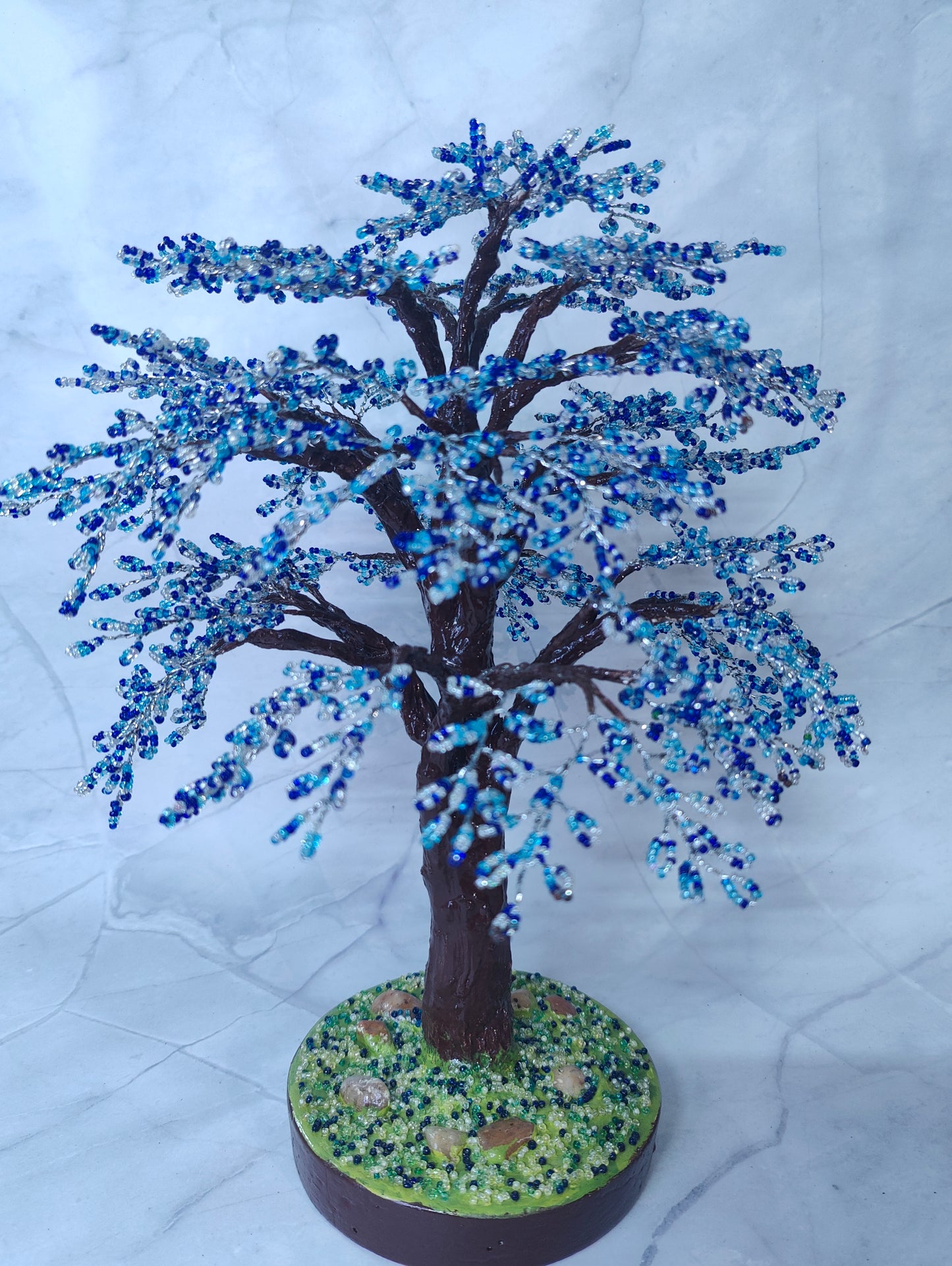 Azure Glow Handmade Tree