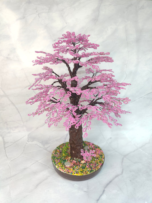 Rosy Bloom Handmade Tree